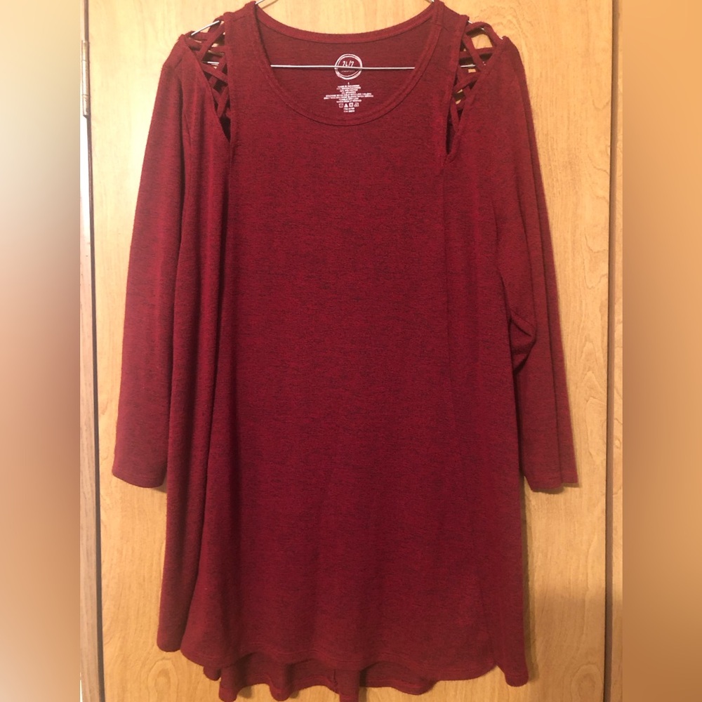Maurice’s quarter sleeve plus size top